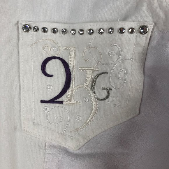 2KGrey Women's Size 26 White Full Seat Dressage Breeches *SLIM CALF* USA $159 - Picture 14 of 16